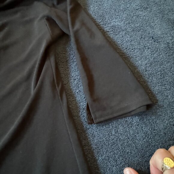 🖤 Chic Onyx Nite Black Bodycon Midi Dress – Elegant & Sleek, Size 10 - Picture 4 of 8